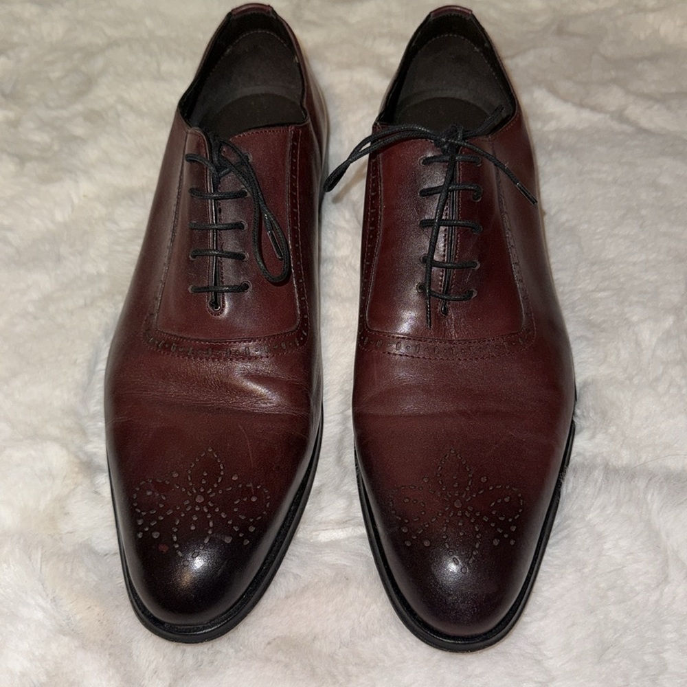 Marc Joseph mens brown ombré all leather dressy shoes sz 11.5
